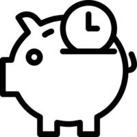 ilustração em vetor piggy time em um icons.vector de qualidade background.premium para conceito e design gráfico.