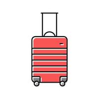 ilustração em vetor ícone de cor de mala de viagem