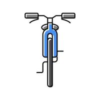 ilustração em vetor ícone de cor de veículo de transporte de bicicleta