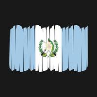 pinceladas de bandeira da guatemala vetor