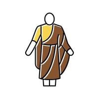 toga antiga roma ilustração vetorial de ícone de cor vetor