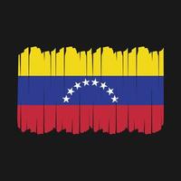 pinceladas de bandeira da venezuela vetor