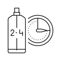 ilustração em vetor ícone da linha cosmética eau de cologne edc