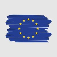 vetor de pincel de bandeira europeia