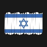 pinceladas de bandeira de israel vetor