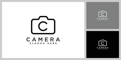 modelo de vetor de design de logotipo de câmera