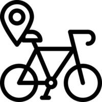 ilustração em vetor de localização de bicicleta em um icons.vector de qualidade background.premium para conceito e design gráfico.