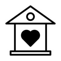 ícone da casa Duotone preto estilo elemento do vetor ilustração dos namorados e símbolo perfeito.