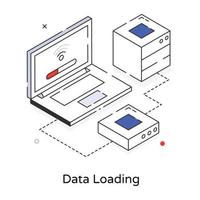 carregamento de dados da moda vetor