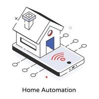 automação residencial na moda vetor