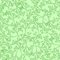 padrão verde mínimo sem emenda. padrão de desenho de mão com elementos de ramo de primavera. ilustração vetorial. vetor