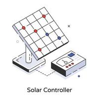 controlador solar moderno vetor