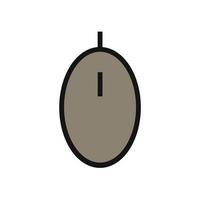 ícone de linha de mouse de computador isolado no fundo branco. ícone liso preto fino no estilo de contorno moderno. símbolo linear e traço editável. ilustração em vetor curso perfeito simples e pixel.