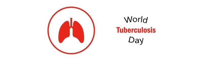 ilustração vetorial do dia mundial da tuberculose fundo do cartaz do banner do dia mundial da tuberculose vetor