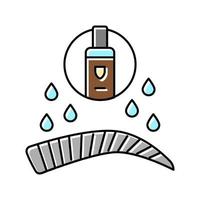 ilustração vetorial de ícone de cor de sobrancelha à prova d'água vetor
