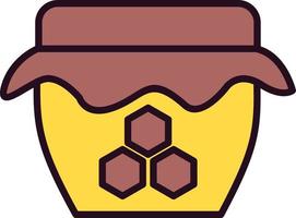 ícone de vetor de pote de mel