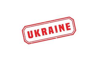 carimbo de borracha da Ucrânia com estilo grunge em fundo branco vetor
