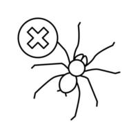 ilustração em vetor ícone de linha de controle de aranha