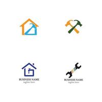 conjunto de ícones do logotipo da indústria vetor