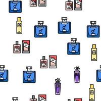 frasco de fragrância perfume vetor cosmético padrão perfeito