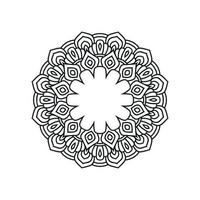 desenhos vetoriais de mandala de flores. fundo de arte mandala vetor