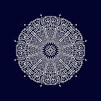 nova ilustração vetorial de arte de mandala de flores vetor