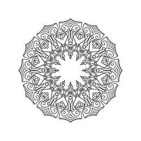 nova ilustração vetorial de desenhos de mandala de flores vetor