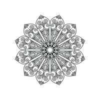 ilustração em vetor de design de fundo de mandala de flor