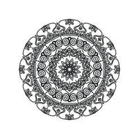 desenhos vetoriais de mandala de flores. fundo de arte mandala vetor