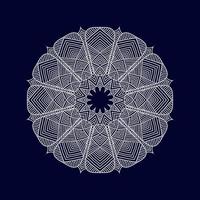 nova ilustração vetorial de arte de mandala de flores vetor