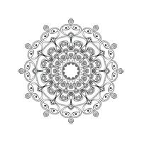 desenhos vetoriais de mandala de flores. fundo de arte mandala vetor