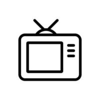 ícone da tv em estilo plano moderno isolado em fundo cinza. símbolo de televisão para o design do seu site, logotipo, aplicativo, interface do usuário. ilustração vetorial, eps10. vetor