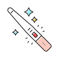 ilustração em vetor ícone de cor de teste de gravidez