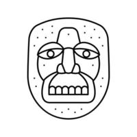 máscara ilustração vetorial de ícone de linha antiga vetor