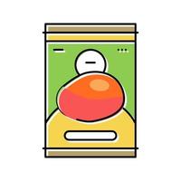 ilustração em vetor ícone de cor de fruta de manga polpa