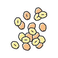 ilustração vetorial de ícone de cor de aveia de grãos vetor