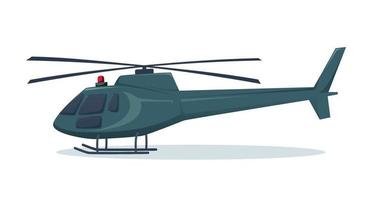 helicóptero aeronave veículo ilustração vetorial isolada vetor