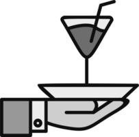 ícone de vetor de bebida de boas-vindas