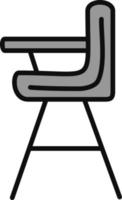 ícone de vetor de cadeira de bebê