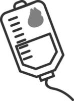 ícone de vetor de bolsa de sangue