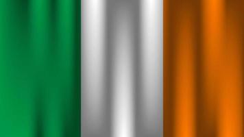 bandeira da irlanda 3d vetor