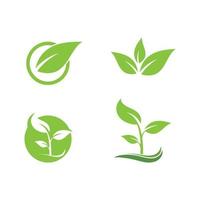 design de ilustração vetorial de logotipo de ícone de planta vetor