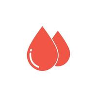 ilustração em vetor ícone do logotipo de sangue