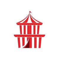 vetor de modelo de logotipo de tenda de circo