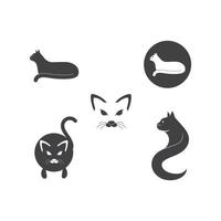 design de ilustração vetorial de gato animal vetor