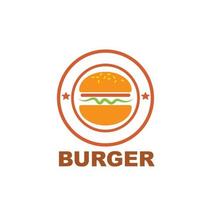 design de ilustração vetorial de ícone de hambúrguer vetor