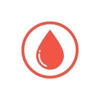 ilustração em vetor ícone do logotipo de sangue