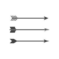 modelo de logotipo de ilustração vetorial de ícone de tiro com arco de seta vetor