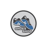 design de ilustração vetorial de logotipo de ícone de sapatos esportivos vetor
