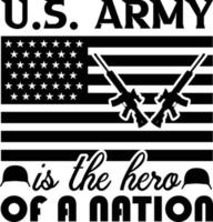 EUA exército camiseta Projeto vetor